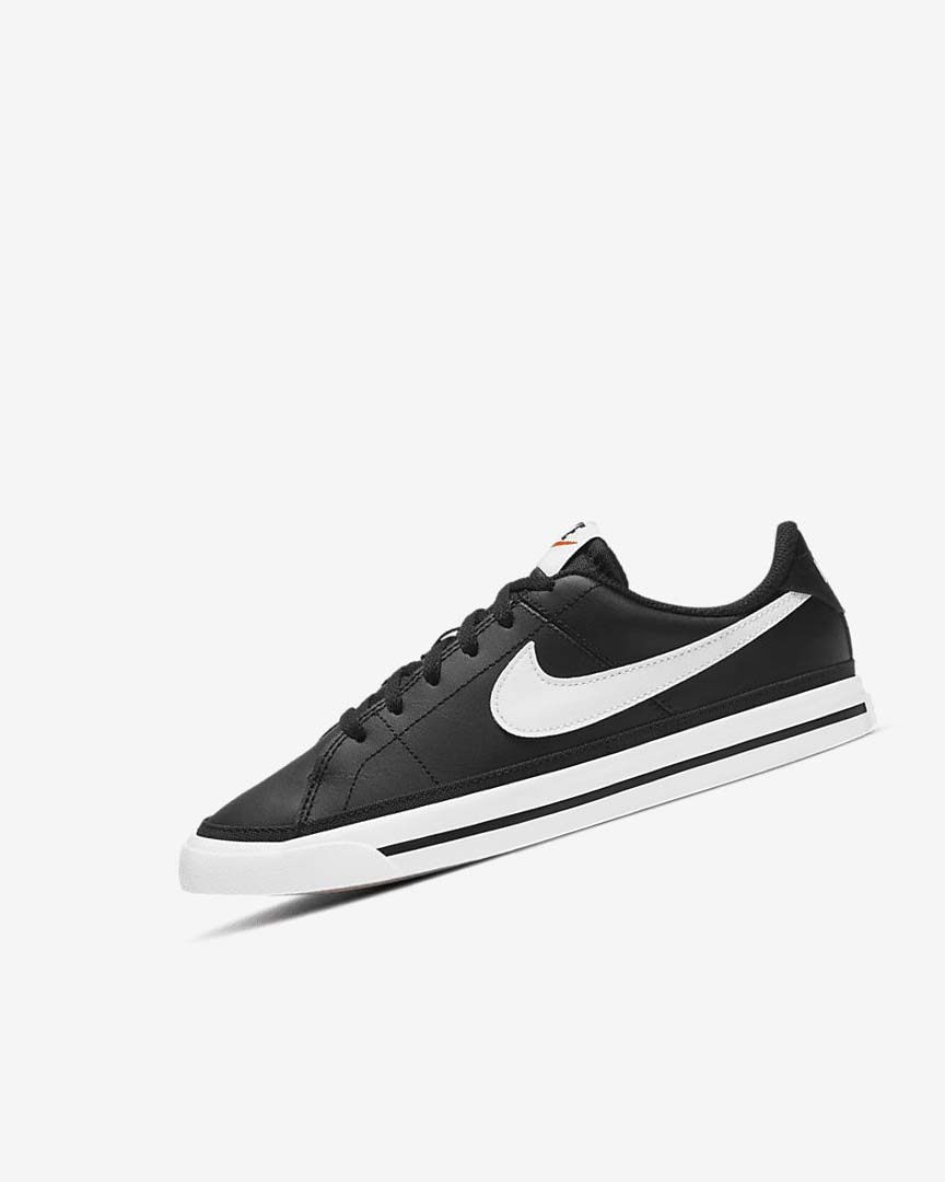 Black / Light Brown / White Nike Court Legacy Boys\' Sneakers | CA_4902