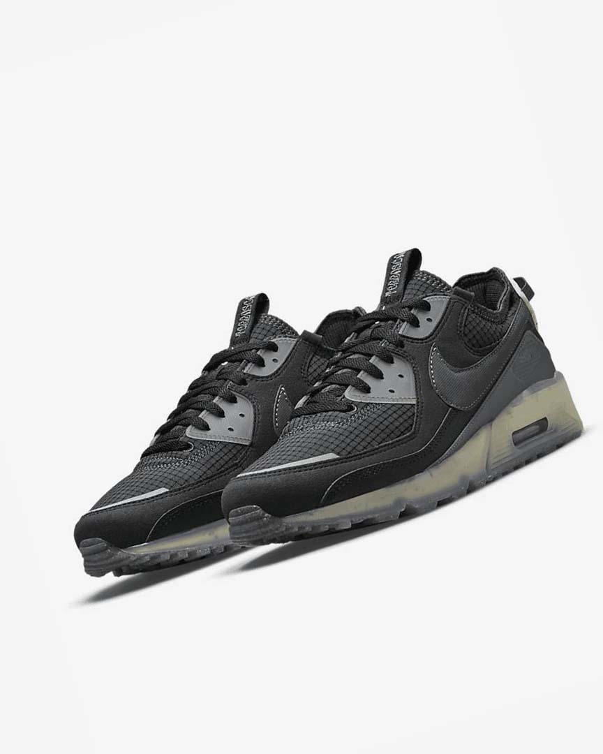 Black / Light Green / Dark Grey / Dark Grey Nike Air Max Terrascape 90 Men's Sneakers | CA_2795