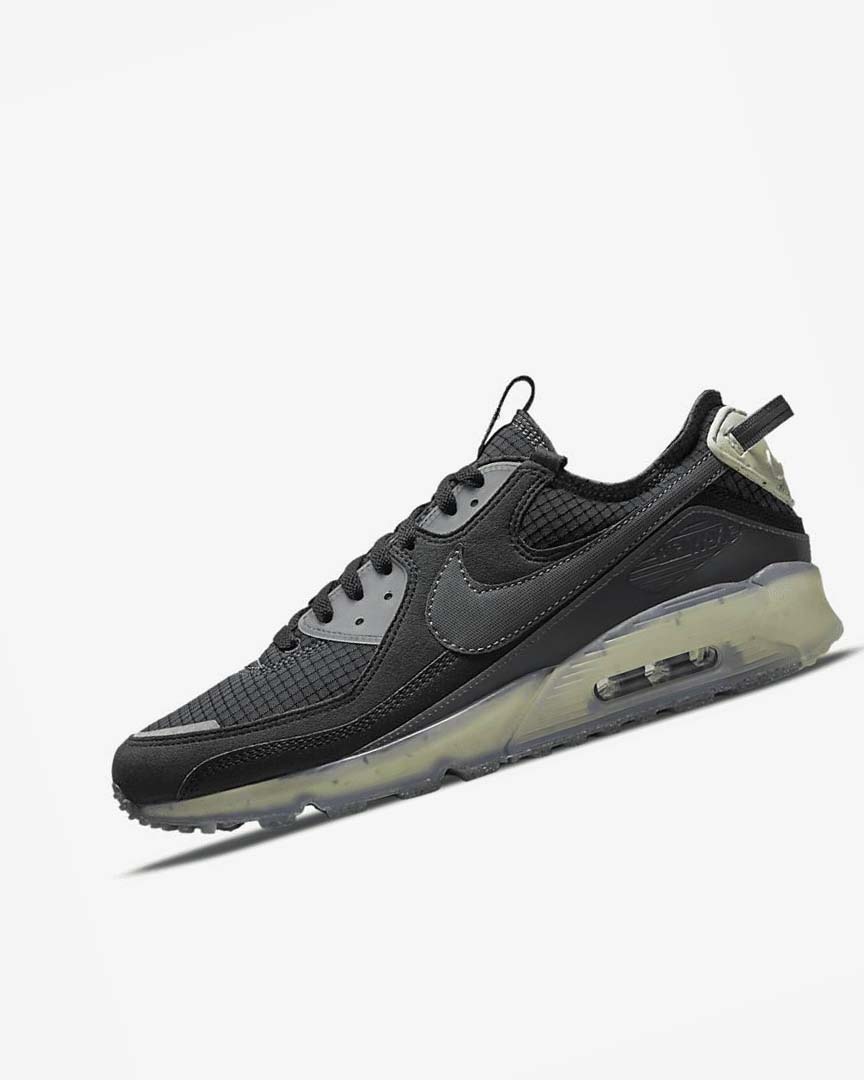 Black / Light Green / Dark Grey / Dark Grey Nike Air Max Terrascape 90 Men\'s Sneakers | CA_2795