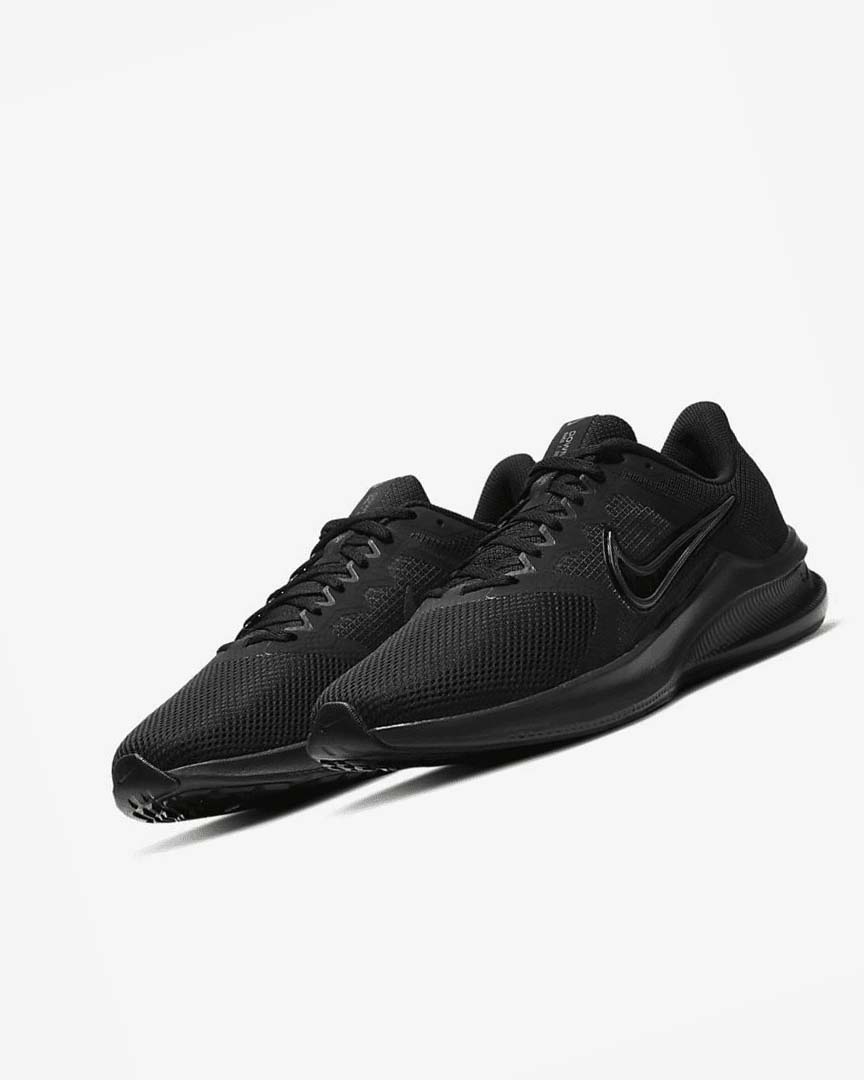 Black / Light Grey / Dark Grey Nike Downshifter 11 Men's Running Shoes | CA_5356