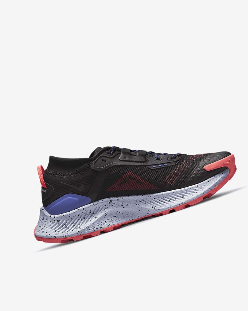 Black / Light Mango / Red Nike Pegasus Trail 3 GORE-TEX Waterproof Women's Trail Running Shoes | CA_5044