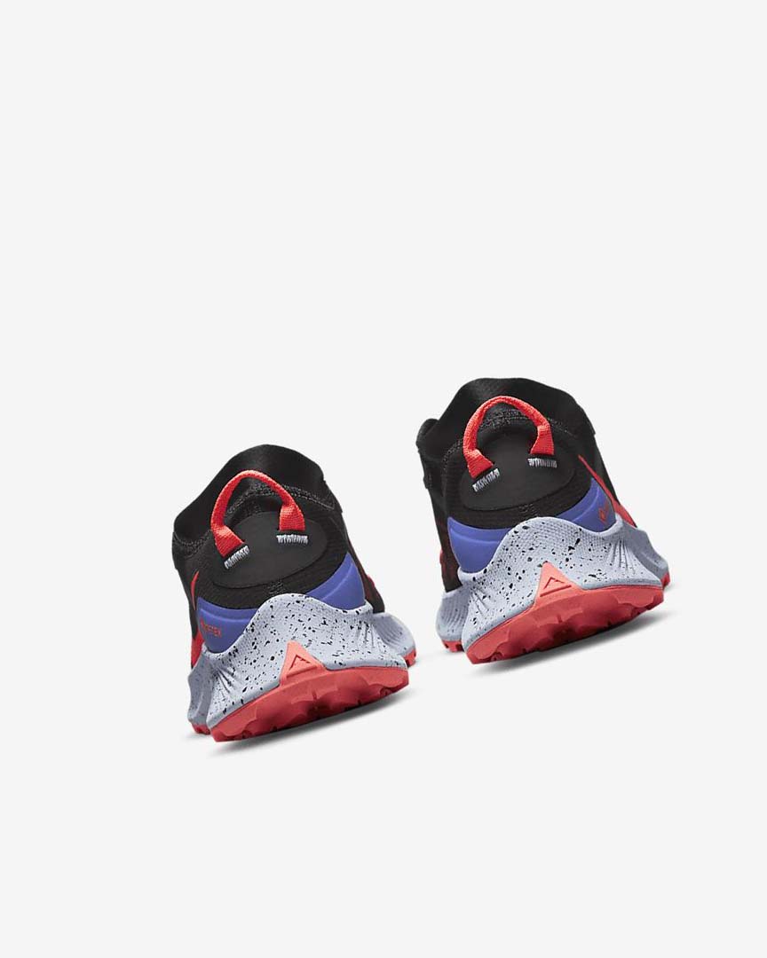 Black / Light Mango / Red Nike Pegasus Trail 3 GORE-TEX Waterproof Women's Trail Running Shoes | CA_5044