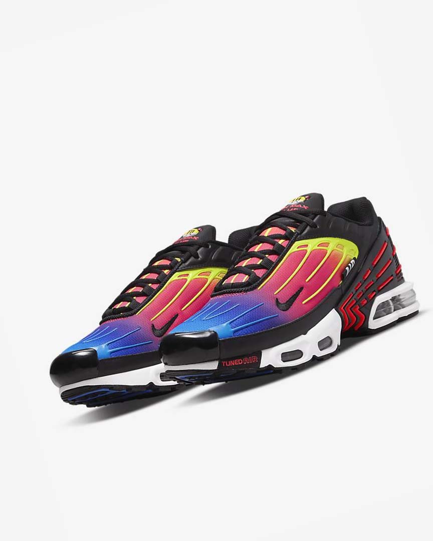 Black / Light Red / Black Nike Air Max Plus 3 Air Max Month Men's Sneakers | CA_5568