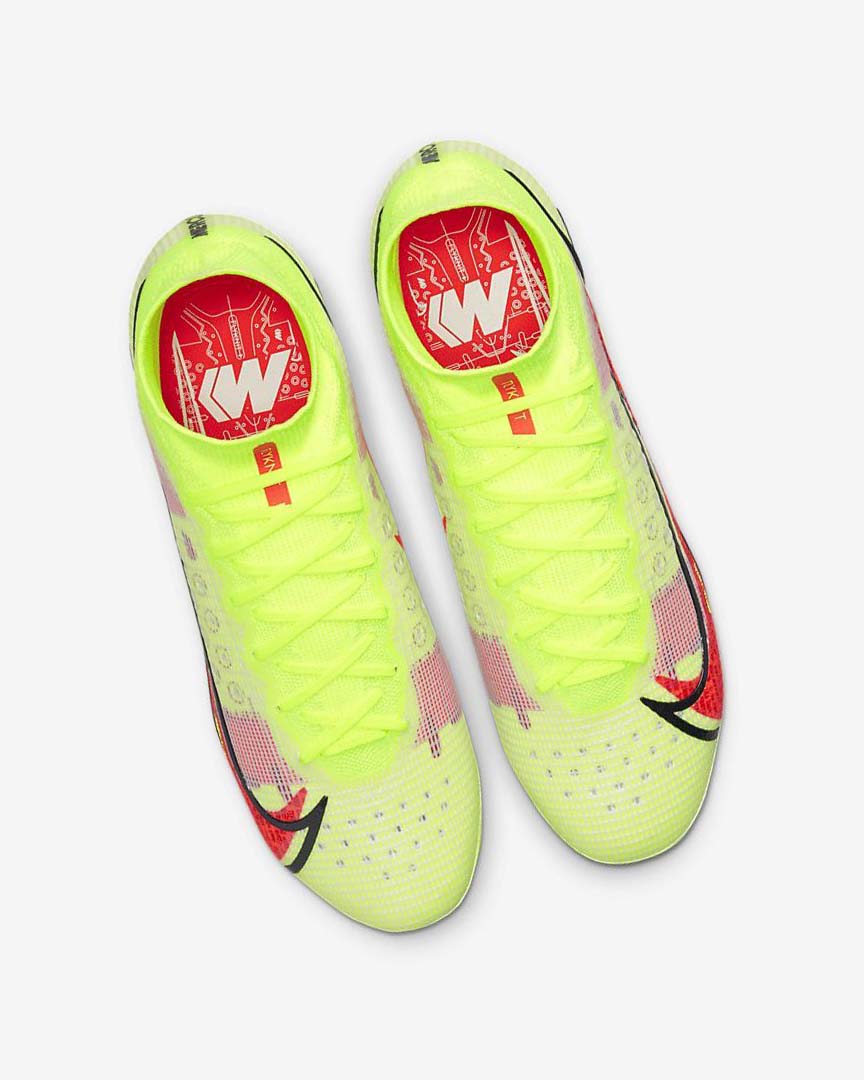 Black / Light Red Nike Mercurial Superfly 8 Elite FG Women's Soccer Cleats | CA_2867