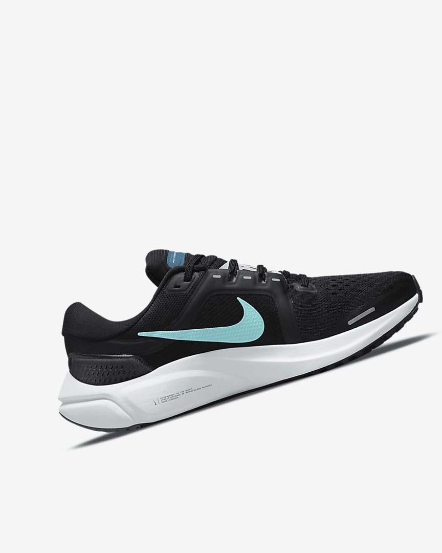 Black / Light Turquoise / Green Nike Air Zoom Vomero 16 Women's Running Shoes | CA_2685