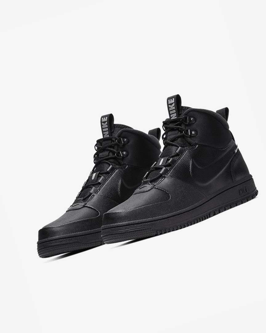Black / Metal Blue Grey / Black Nike Path Winter Men's Sneakers | CA_2353