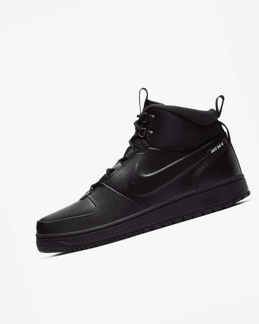 Black / Metal Blue Grey / Black Nike Path Winter Men\'s Sneakers | CA_2353