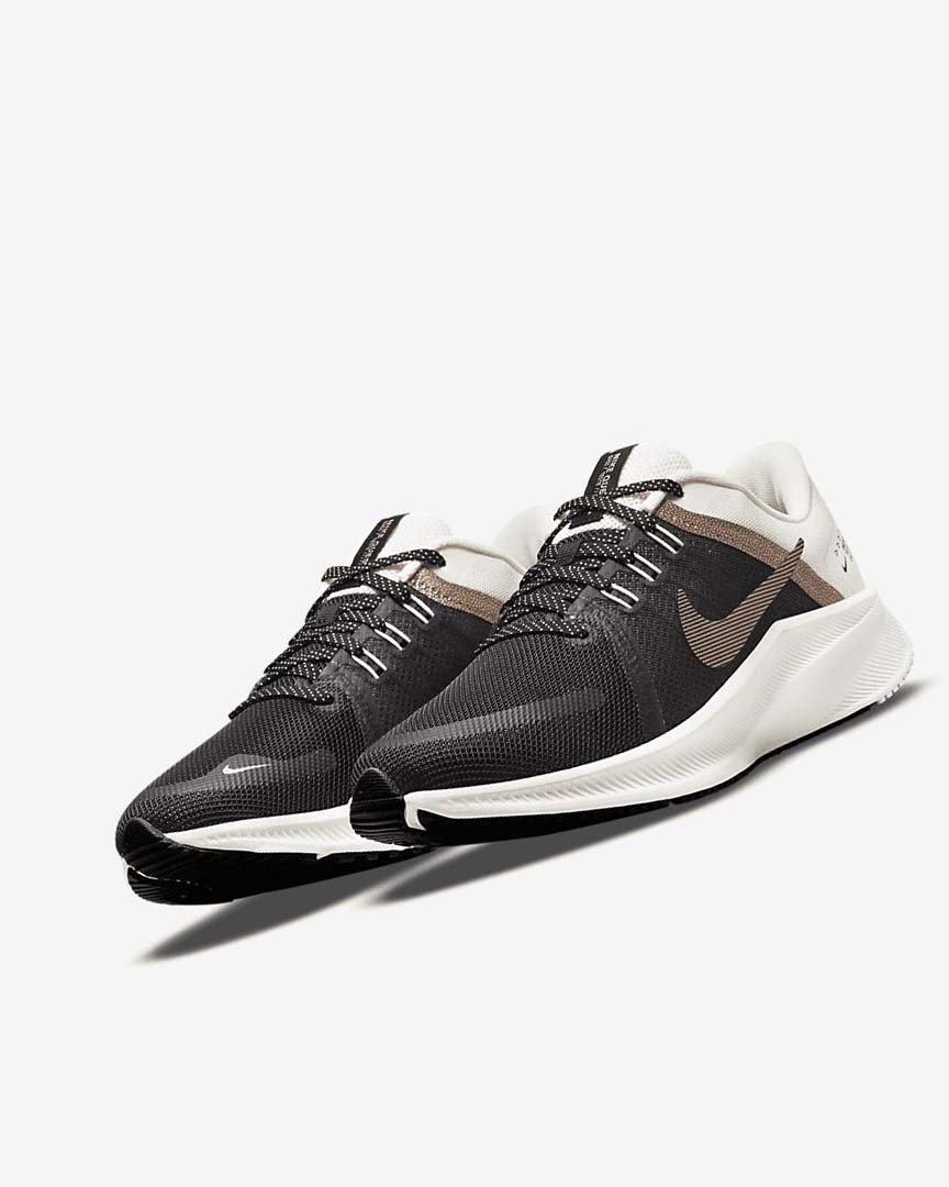 Black / Metal Copper Nike Quest 4 Premium Women's Running Shoes | CA_4569