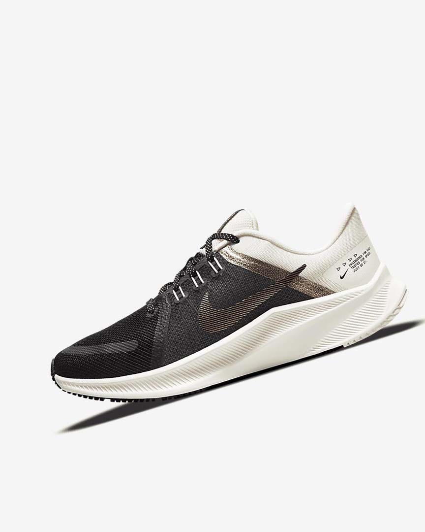 Black / Metal Copper Nike Quest 4 Premium Women\'s Running Shoes | CA_4569