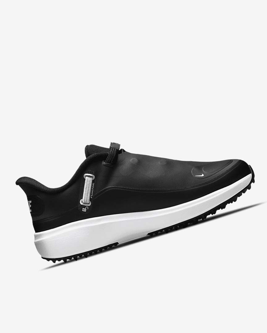 Black / Metal Dark Grey / White Nike React Ace Tour Women's Golf Shoes | CA_4715