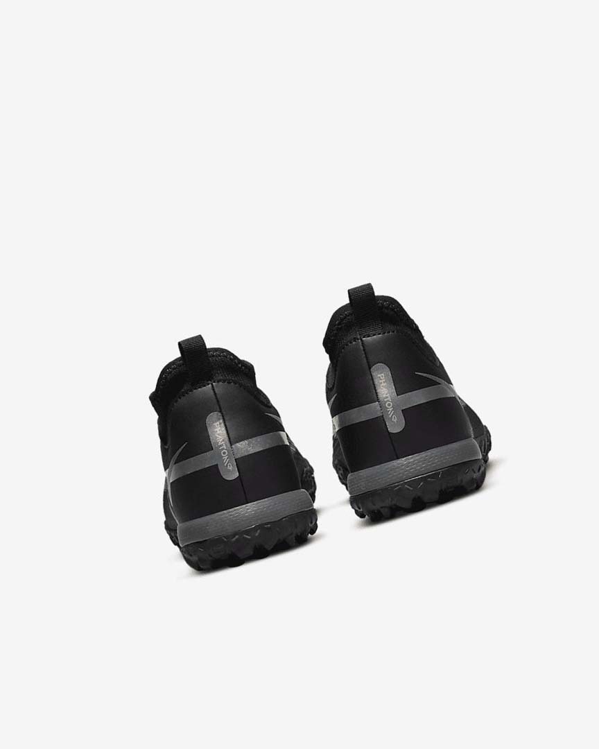 Black / Metal Gold / Dark Grey / Metal Dark Grey Nike Jr. Phantom GT2 Academy Dynamic Fit TF Boys' Soccer Shoes | CA_2798