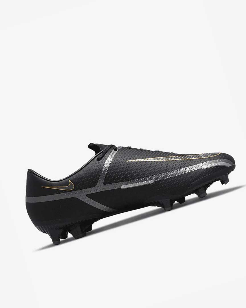 Black / Metal Gold / Dark Grey / Metal Dark Grey Nike Phantom GT2 Academy MG Men's Soccer Cleats | CA_5504