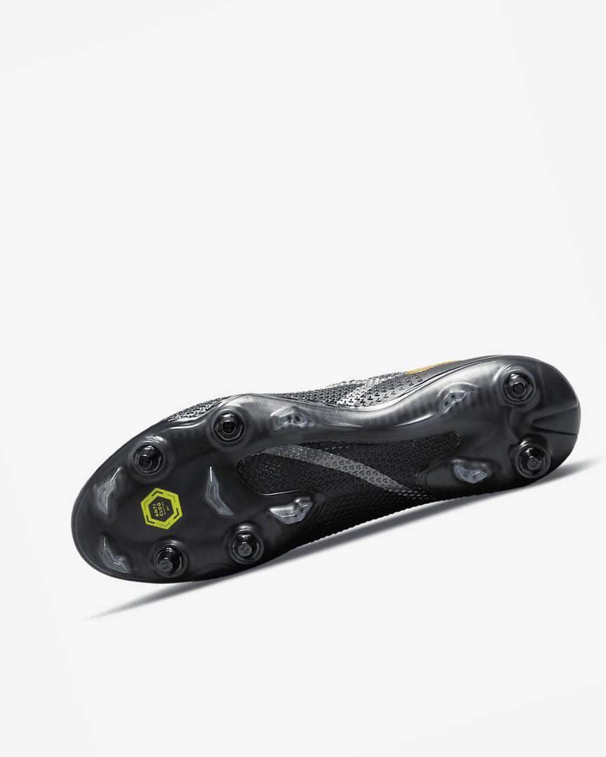 Black / Metal Gold / Metal Silver / Metal Dark Grey Nike Phantom GT2 Elite SG-Pro AC Men's Soccer Cleats | CA_2782