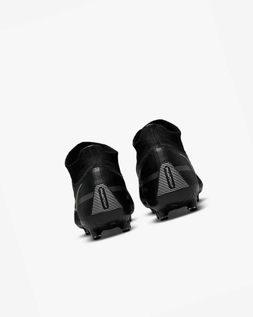 Black / Metal Gold / Metal Silver / Metal Dark Grey Nike Phantom GT2 Dynamic Fit Elite AG-Pro Men's Soccer Cleats | CA_4502