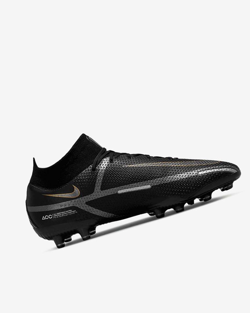 Black / Metal Gold / Metal Silver / Metal Dark Grey Nike Phantom GT2 Dynamic Fit Elite AG-Pro Women's Soccer Cleats | CA_4666