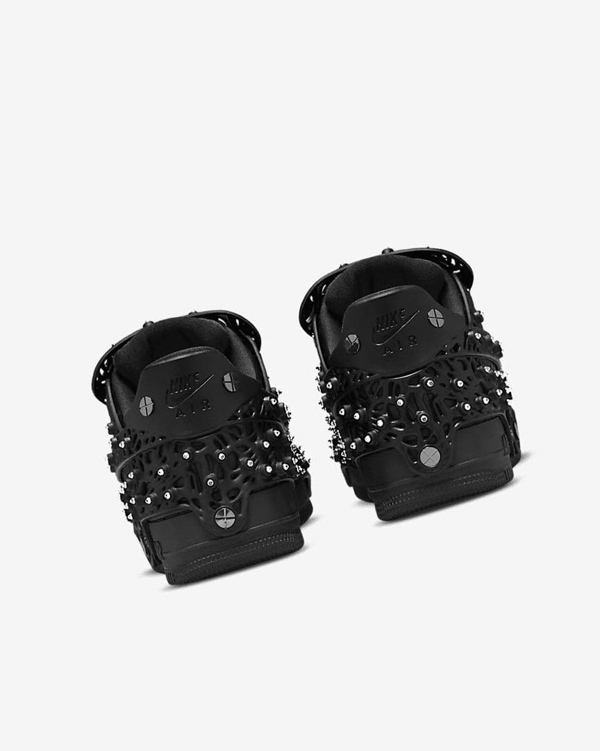 Black / Metal Silver / Black Nike Air Force 1 LXX x Swarovski Women's Sneakers | CA_5571