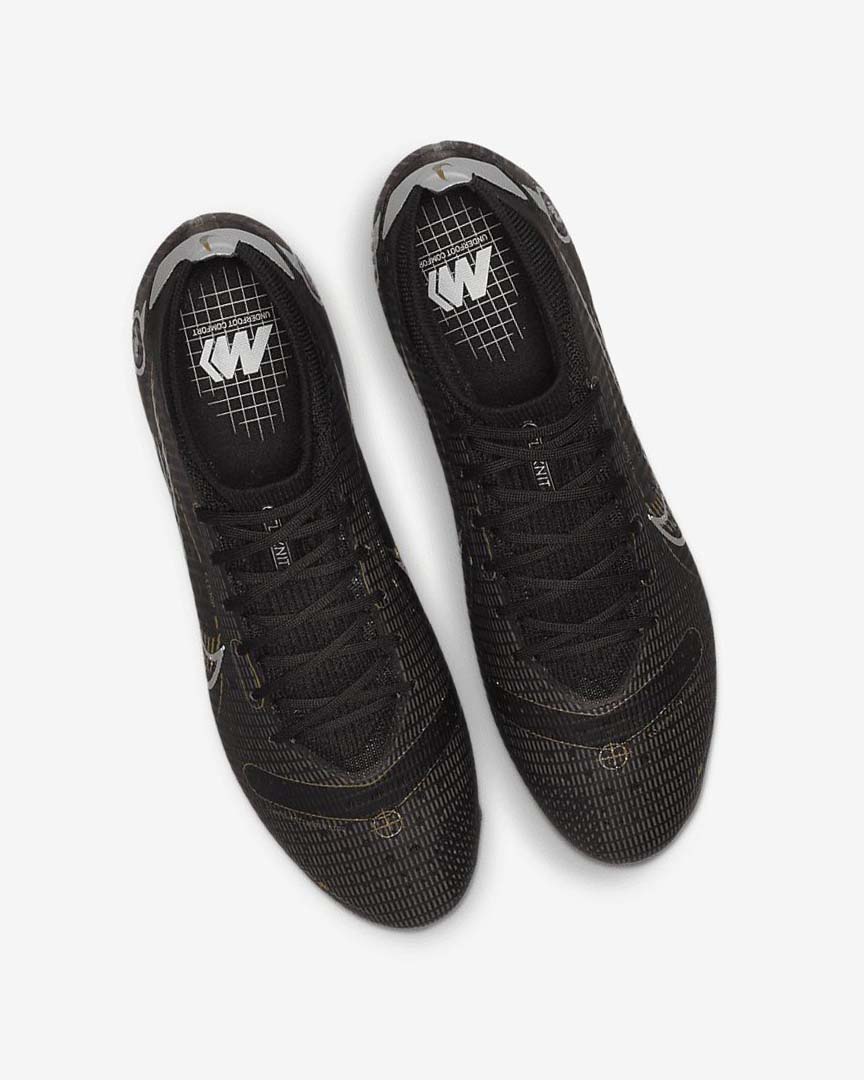 Black / Metal Silver / Grey / Metal Gold Nike Mercurial Vapor 14 Pro FG Women's Soccer Cleats | CA_2380