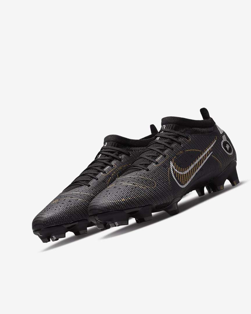 Black / Metal Silver / Grey / Metal Gold Nike Mercurial Vapor 14 Pro FG Women's Soccer Cleats | CA_2380