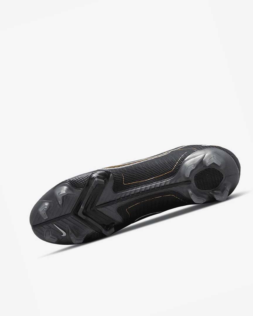 Black / Metal Silver / Grey / Metal Gold Nike Mercurial Vapor 14 Elite FG Men's Soccer Cleats | CA_2399