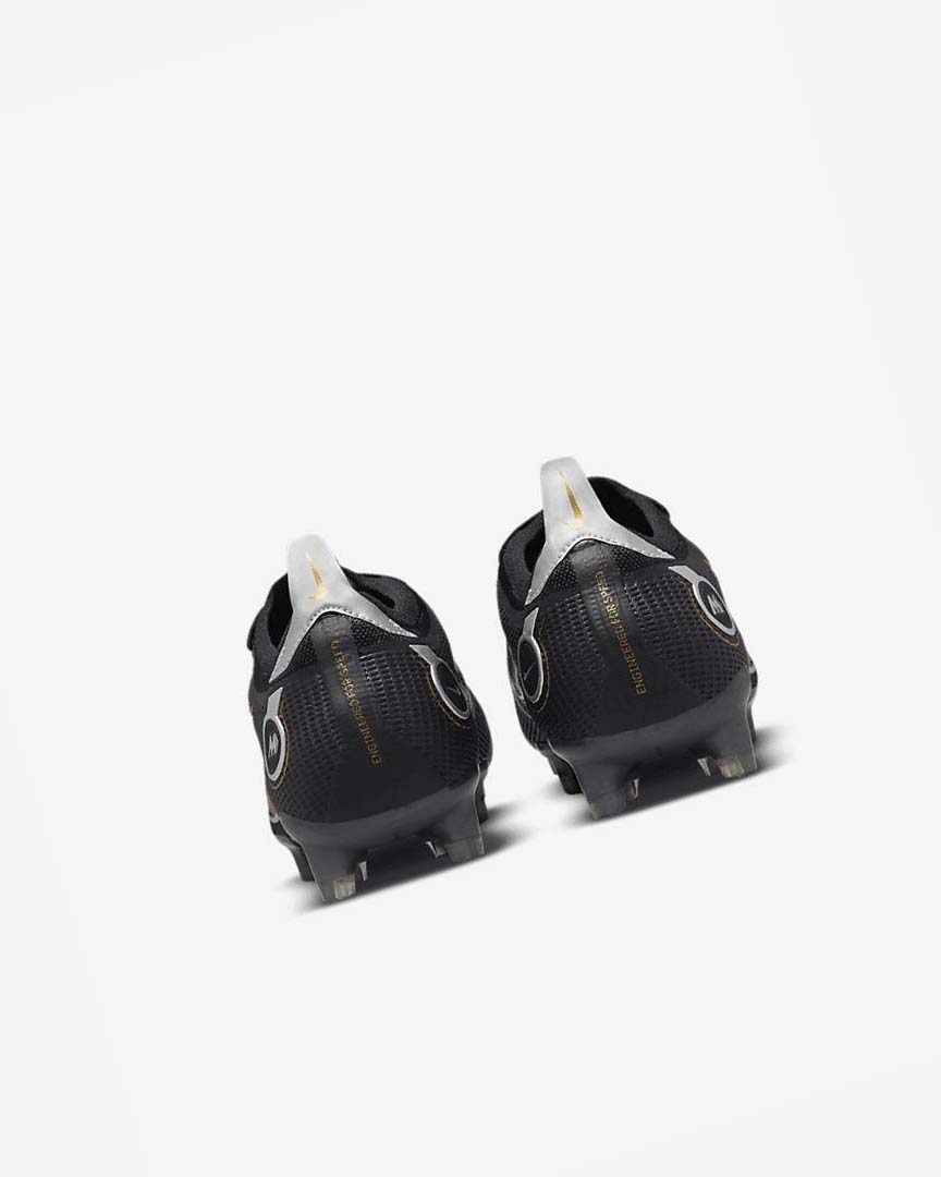 Black / Metal Silver / Grey / Metal Gold Nike Mercurial Vapor 14 Elite FG Men's Soccer Cleats | CA_2399