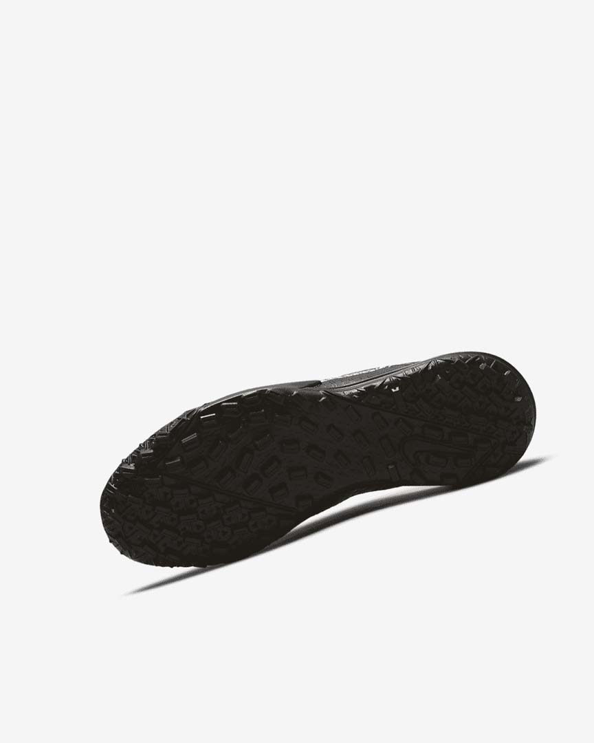 Black / Metal Silver / Grey / Metal Gold Nike Jr. Mercurial Vapor 14 Academy TF Girls' Soccer Shoes | CA_2473