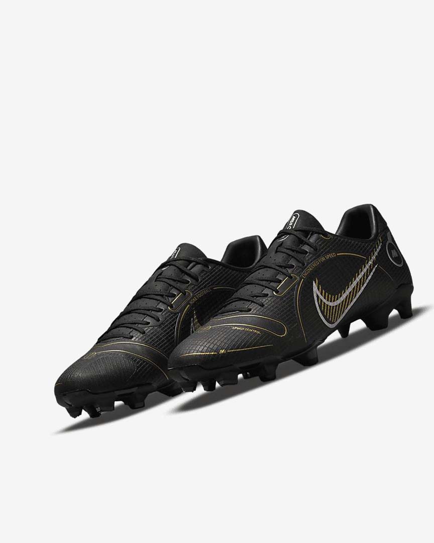 Black / Metal Silver / Grey / Metal Gold Nike Mercurial Vapor 14 Academy MG Women's Soccer Cleats | CA_2661