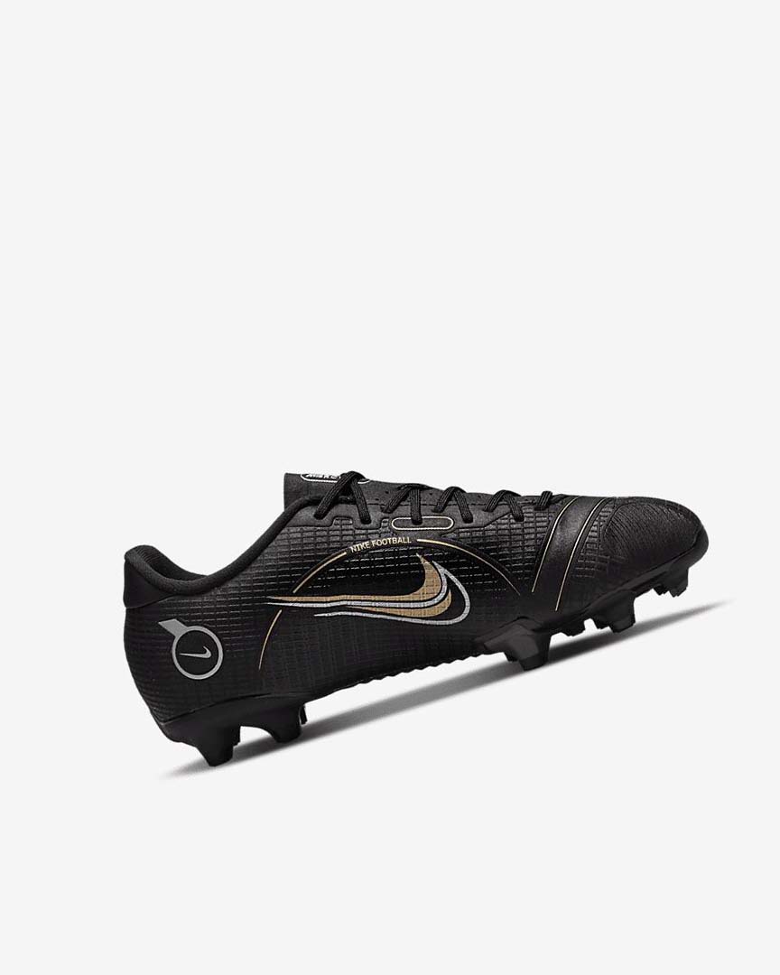 Black / Metal Silver / Grey / Metal Gold Nike Jr. Mercurial Vapor 14 Academy MG Boys' Soccer Cleats | CA_2936
