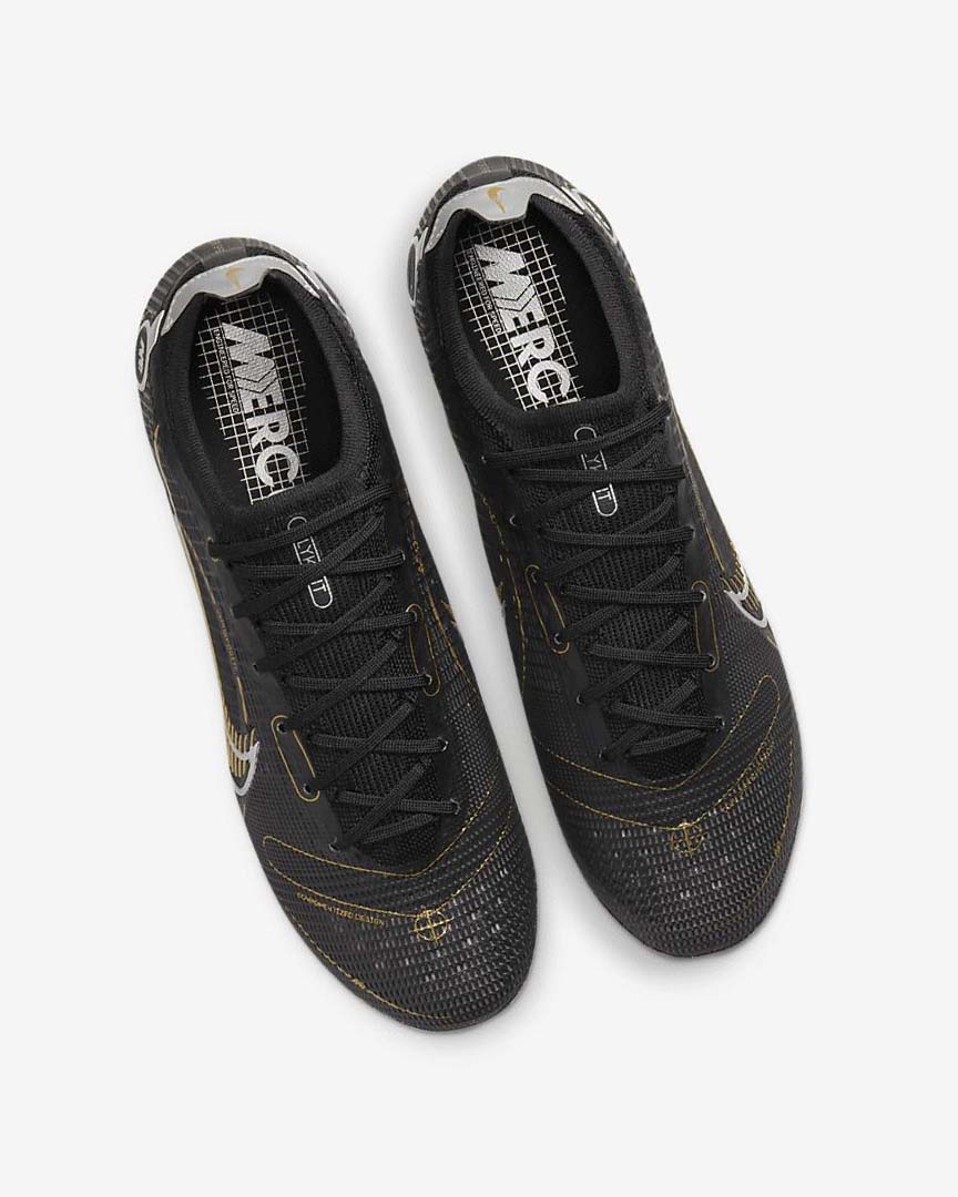Black / Metal Silver / Grey / Metal Gold Nike Mercurial Vapor 14 Elite FG Women's Soccer Cleats | CA_2945