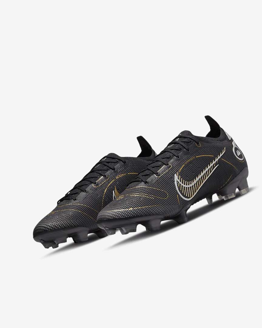 Black / Metal Silver / Grey / Metal Gold Nike Mercurial Vapor 14 Elite FG Women's Soccer Cleats | CA_2945