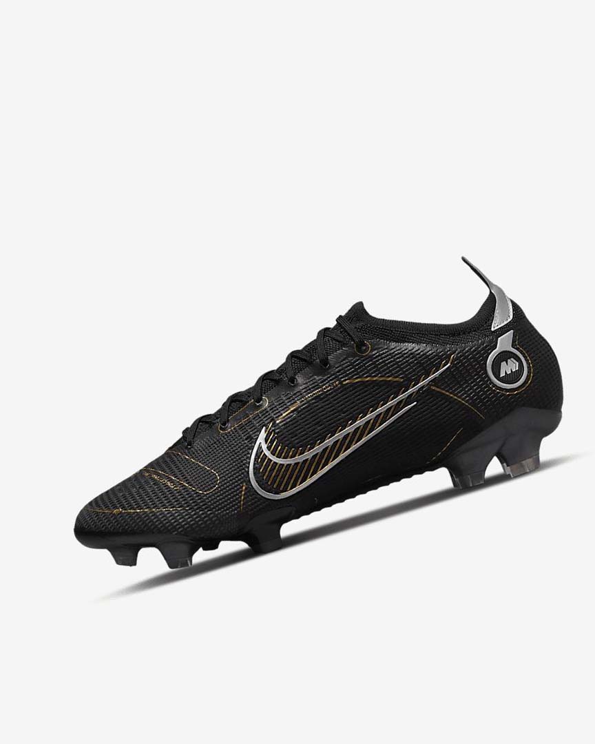 Black / Metal Silver / Grey / Metal Gold Nike Mercurial Vapor 14 Elite FG Women\'s Soccer Cleats | CA_2945