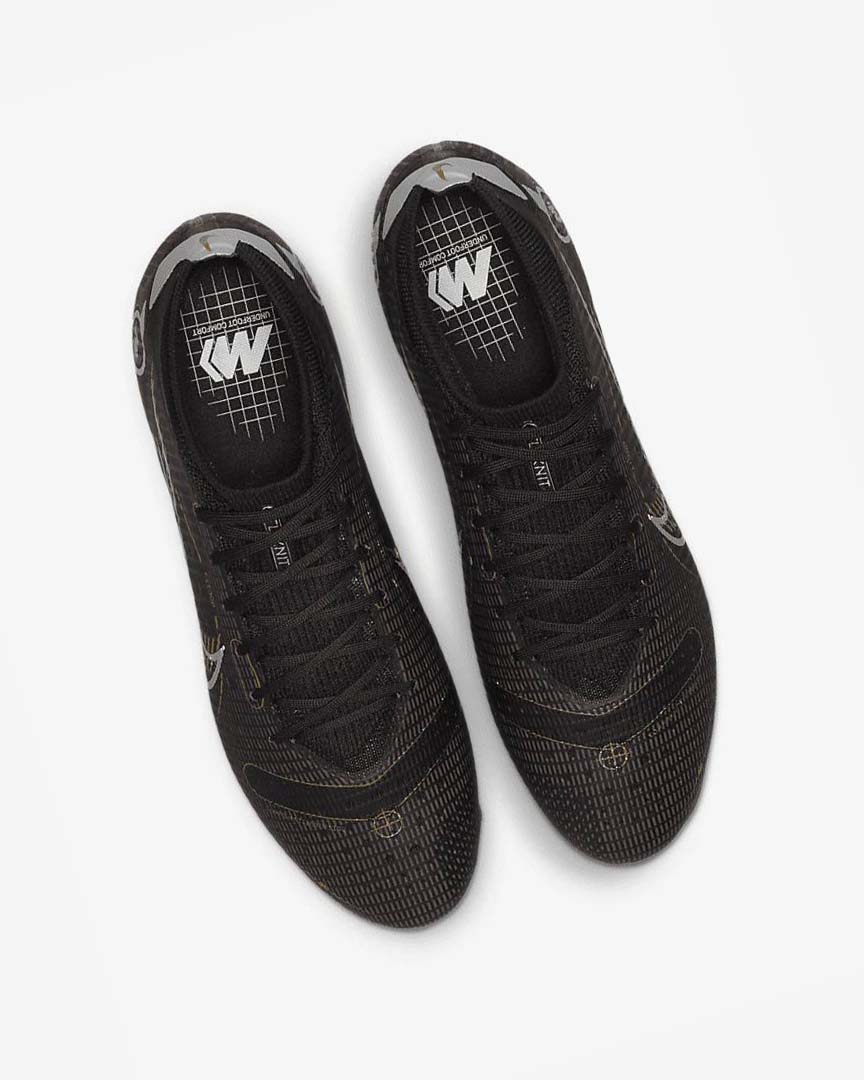 Black / Metal Silver / Grey / Metal Gold Nike Mercurial Vapor 14 Pro FG Men's Soccer Cleats | CA_4607