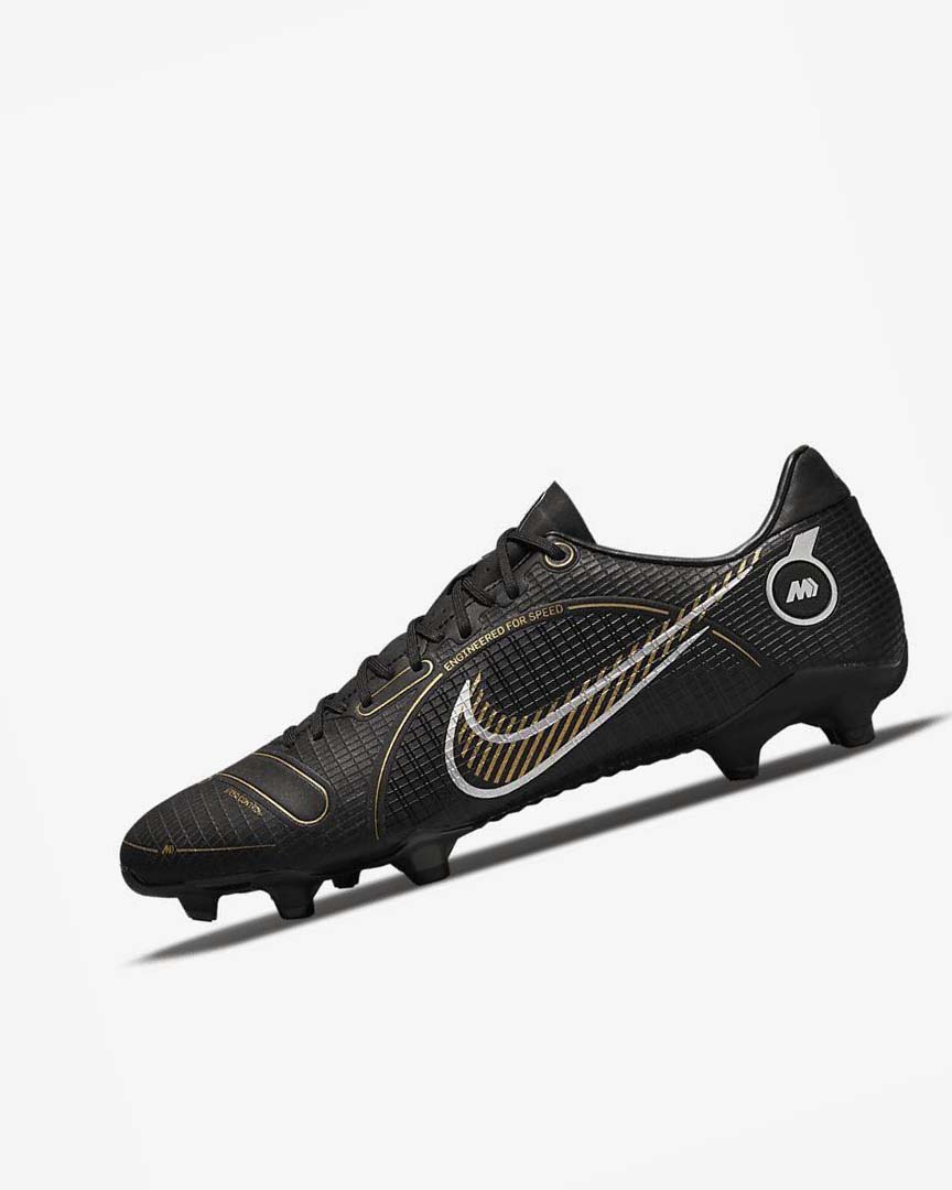 Black / Metal Silver / Grey / Metal Gold Nike Mercurial Vapor 14 Academy MG Men\'s Soccer Cleats | CA_4625