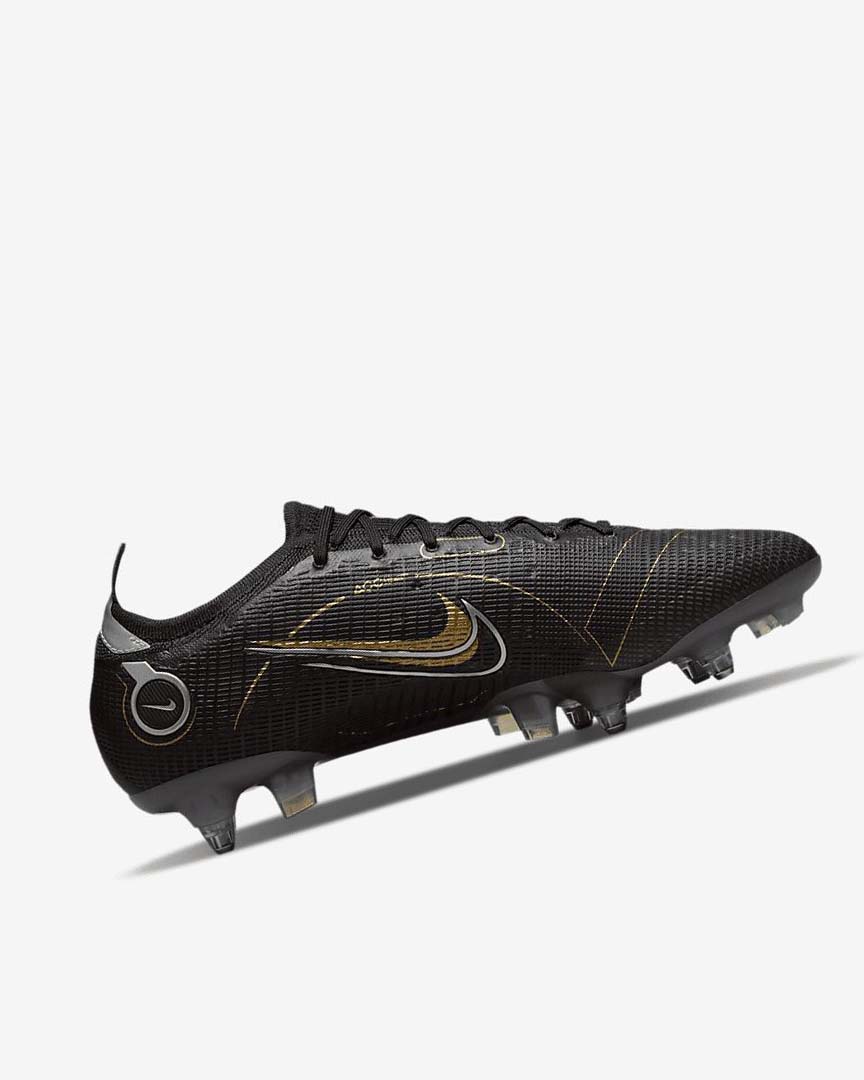 Black / Metal Silver / Grey / Metal Gold Nike Mercurial Vapor 14 Elite SG-PRO Anti-Clog Traction Women's Soccer Cleats | CA_4690