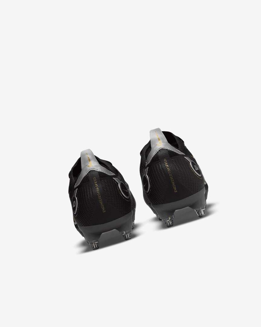 Black / Metal Silver / Grey / Metal Gold Nike Mercurial Vapor 14 Elite SG-PRO Anti-Clog Traction Women's Soccer Cleats | CA_4690
