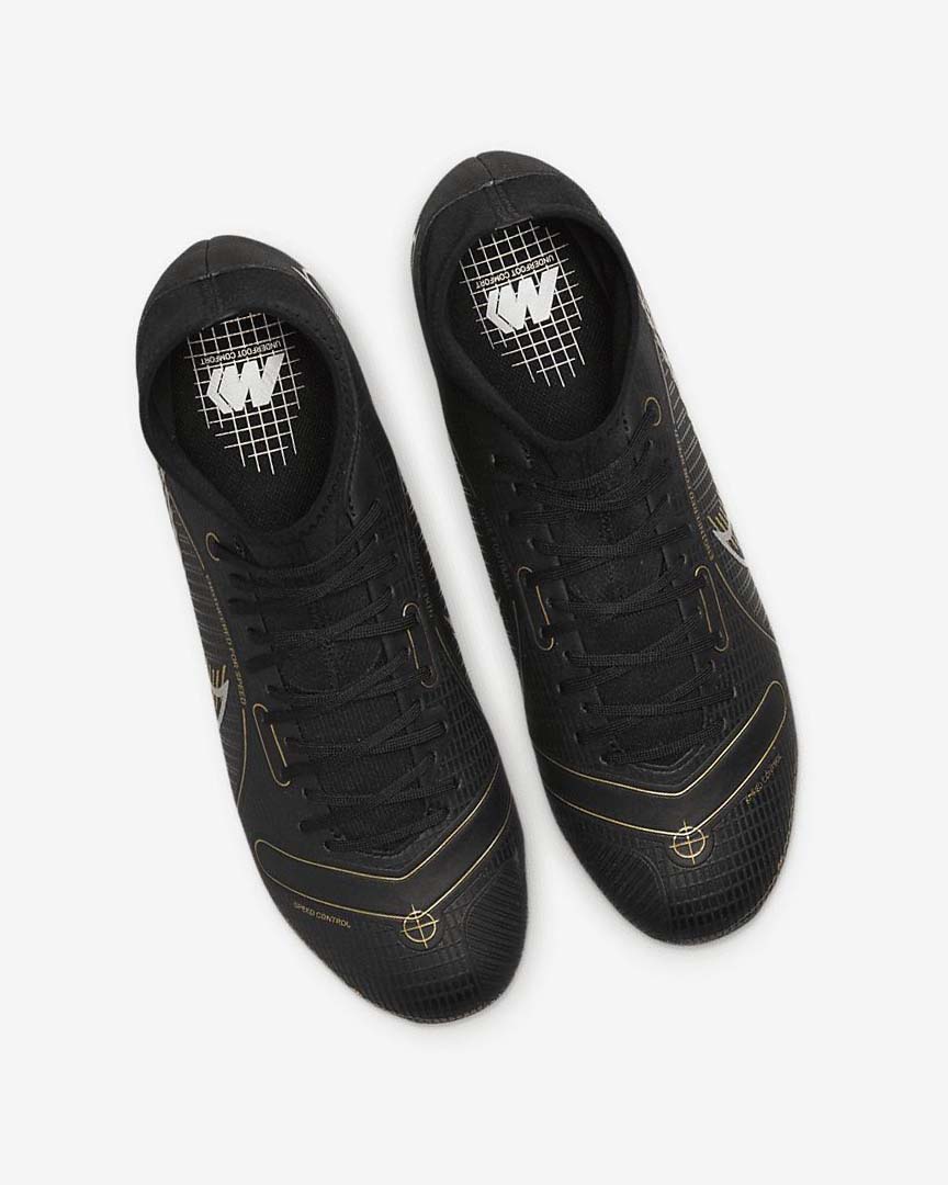 Black / Metal Silver / Grey / Metal Gold Nike Mercurial Superfly 8 Academy MG Women's Soccer Cleats | CA_4845