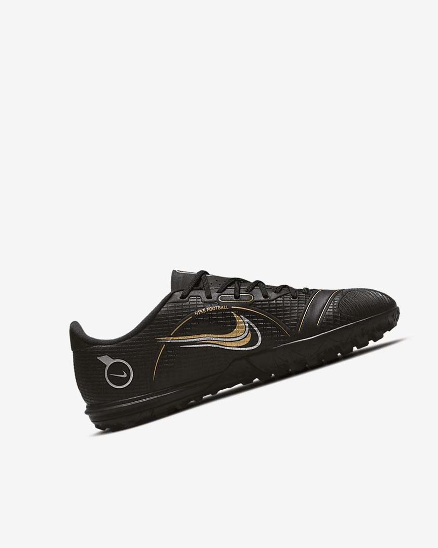 Black / Metal Silver / Grey / Metal Gold Nike Jr. Mercurial Vapor 14 Academy TF Boys' Soccer Shoes | CA_5276