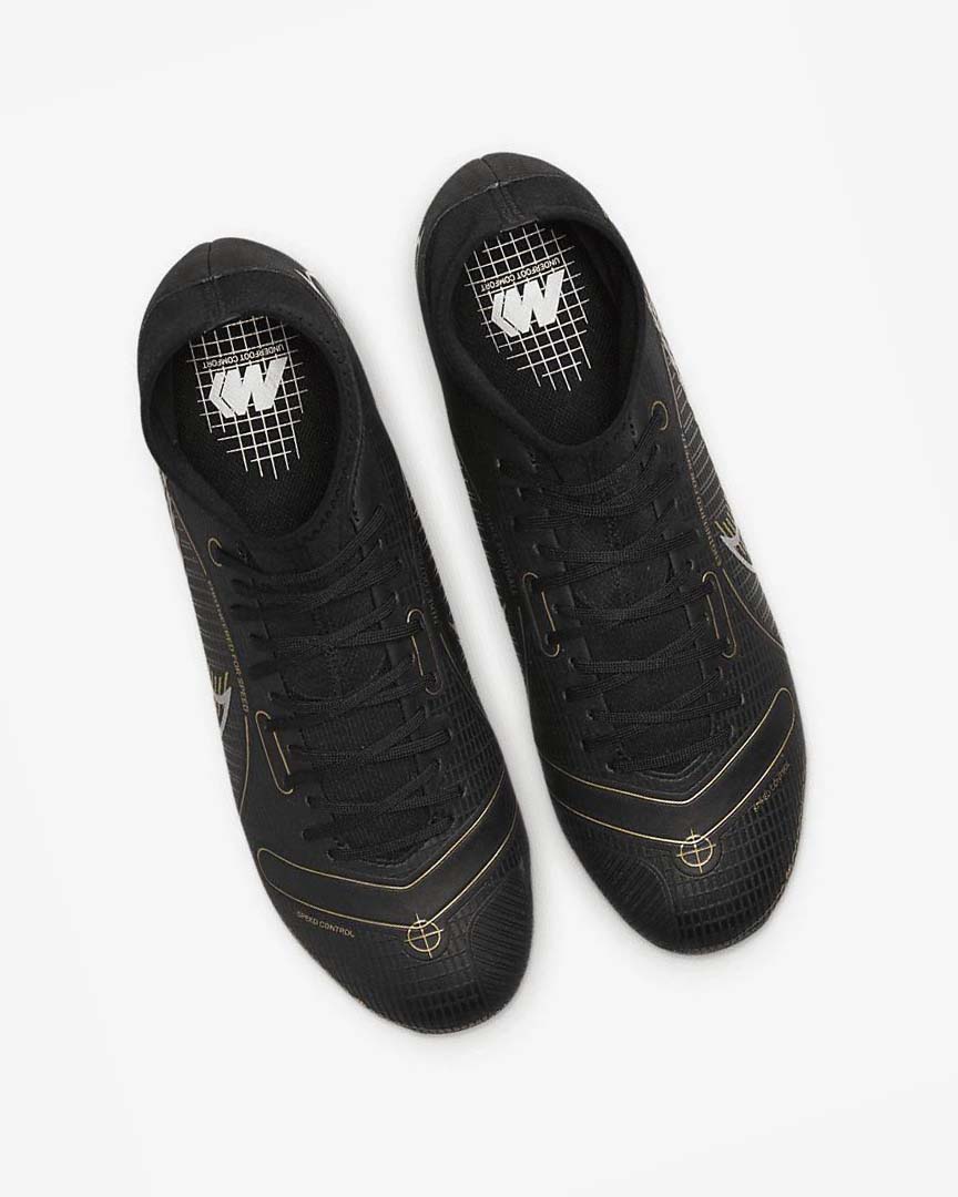Black / Metal Silver / Grey / Metal Gold Nike Mercurial Superfly 8 Academy MG Men's Soccer Cleats | CA_5342