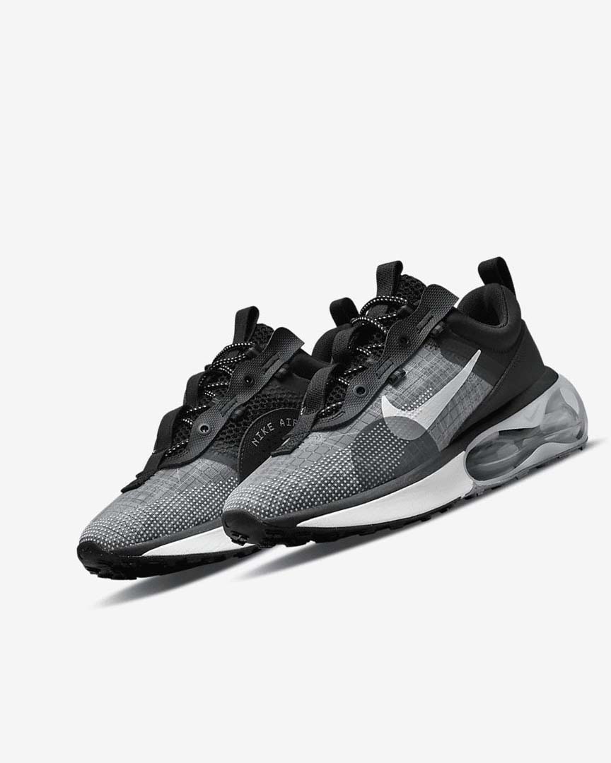Black / Metal Silver / Grey / White Nike Air Max 2021 Women's Casual Shoes | CA_2450