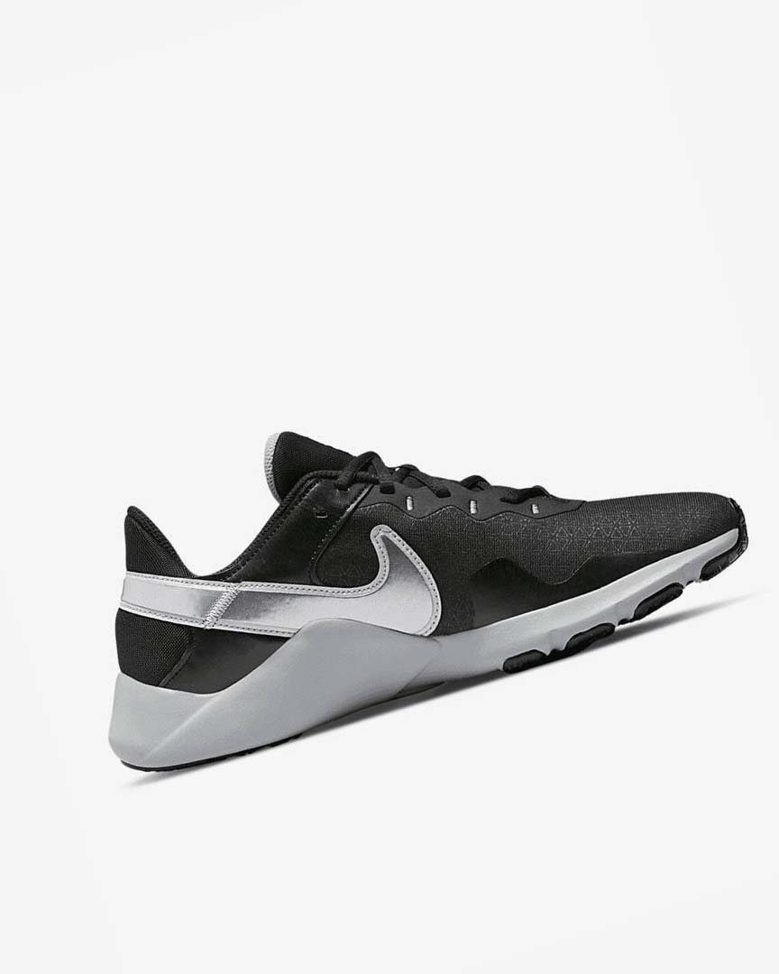 Black / Metal Silver / Metal Grey Nike Legend Essential 2 Men's Training Shoes | CA_4752