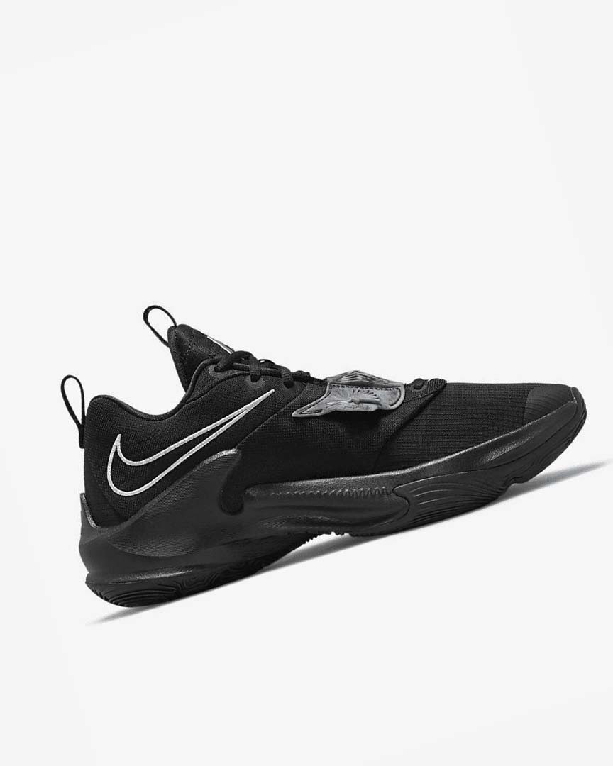 Black / Metal Silver Nike Zoom Freak 3 Men's Basketball Shoes | CA_4565