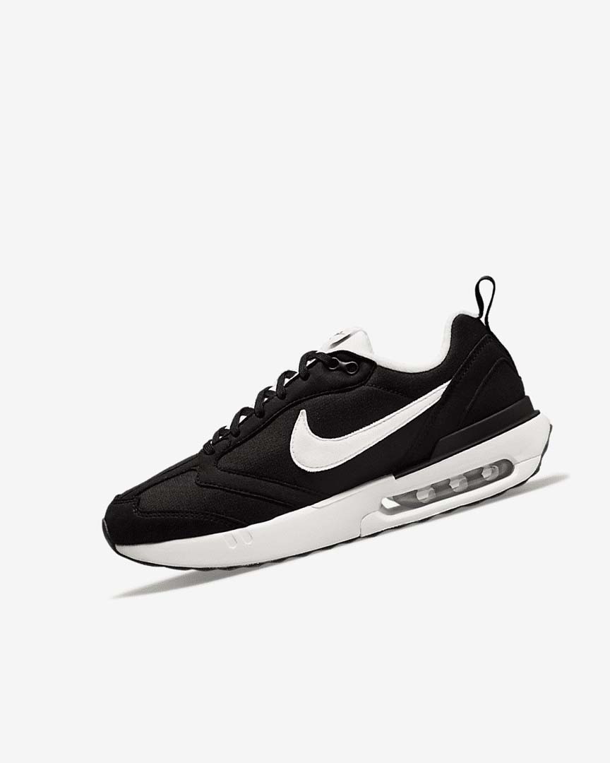 Black / Metal Silver / Orange / White Nike Air Max Dawn Girls\' Sneakers | CA_3043