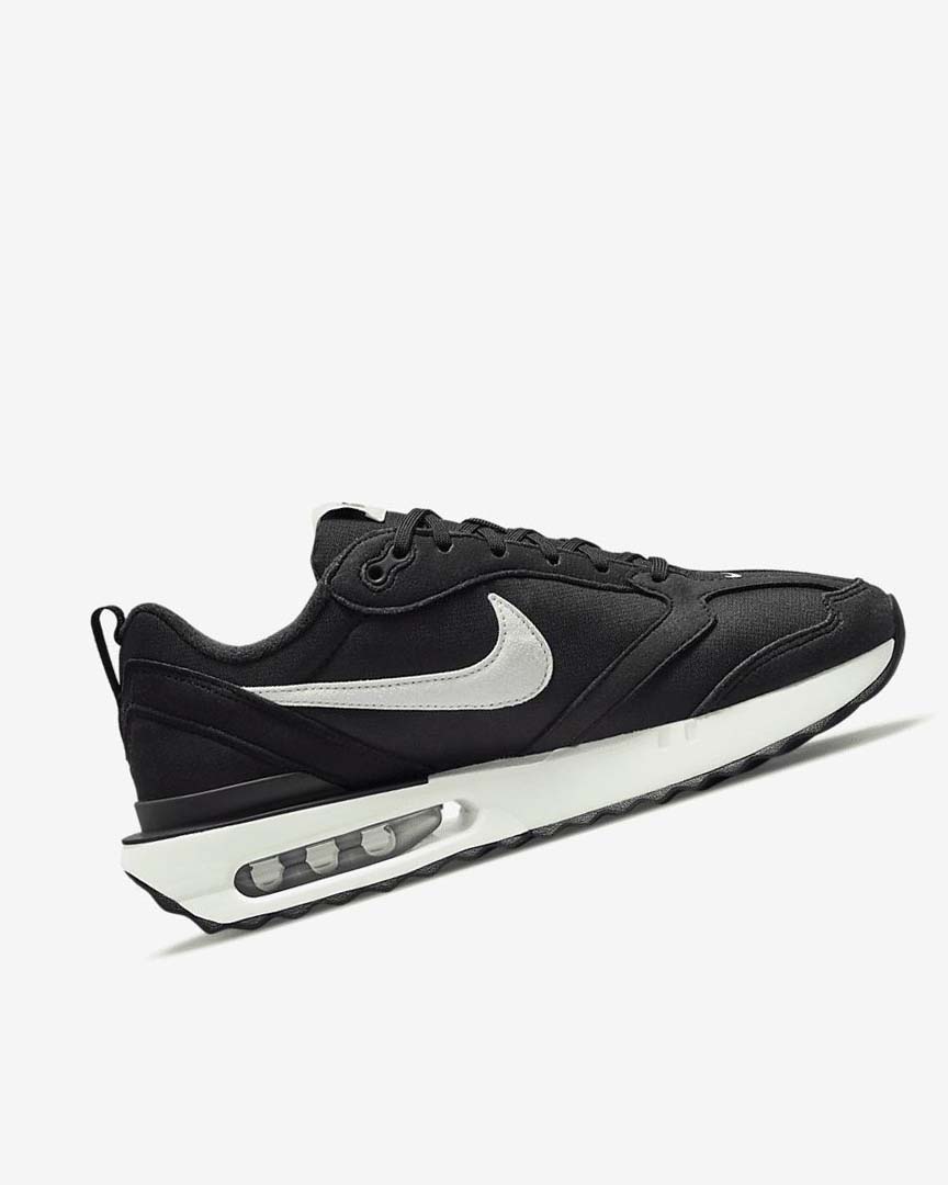 Black / Metal Silver / Orange / White Nike Air Max Dawn Women's Sneakers | CA_4999