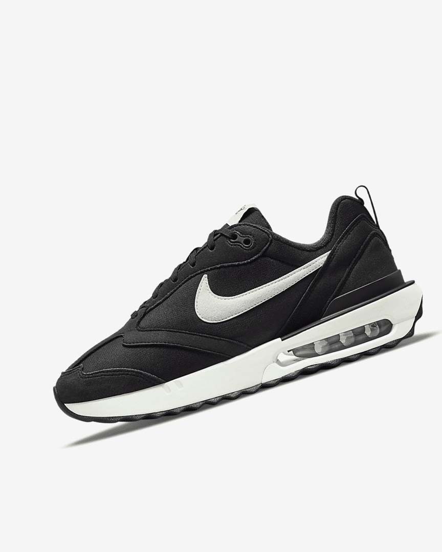 Black / Metal Silver / Orange / White Nike Air Max Dawn Women\'s Sneakers | CA_4999