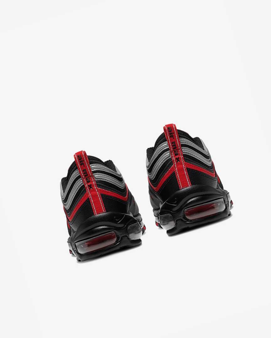 Black / Metal Silver / Red Nike Air Max 97 Men's Casual Shoes | CA_3182