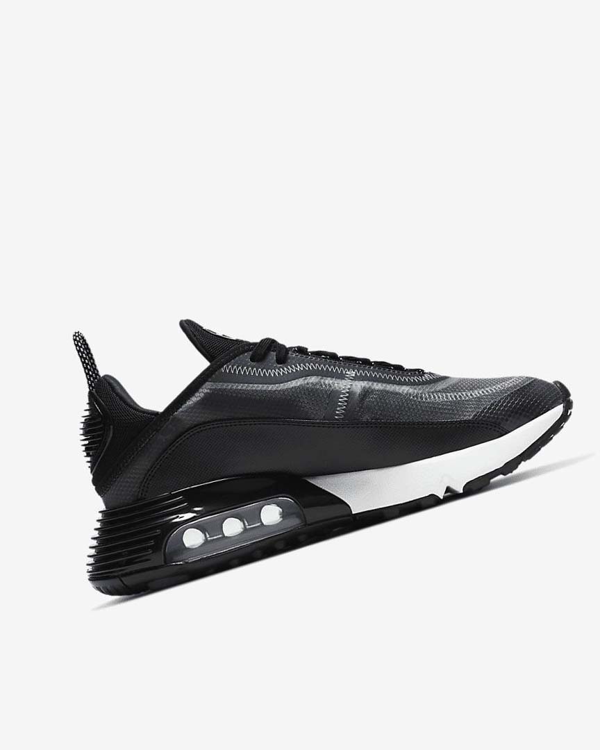 Black / Metal Silver / White Nike Air Max 2090 Women's Casual Shoes | CA_3024