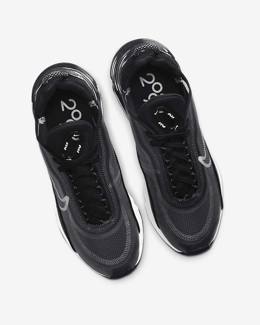 Black / Metal Silver / White Nike Air Max 2090 Women's Casual Shoes | CA_3024