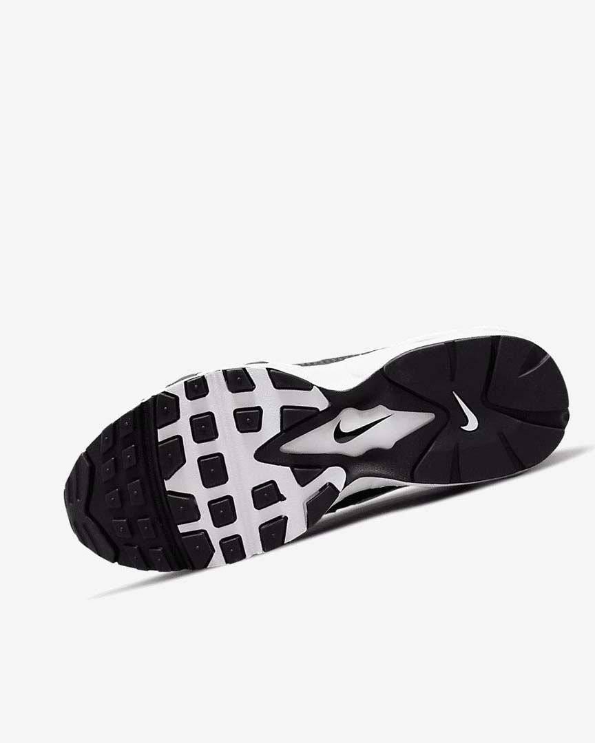 Black / Metal Silver / White Nike Air Max 96 2 Women's Sneakers | CA_5114