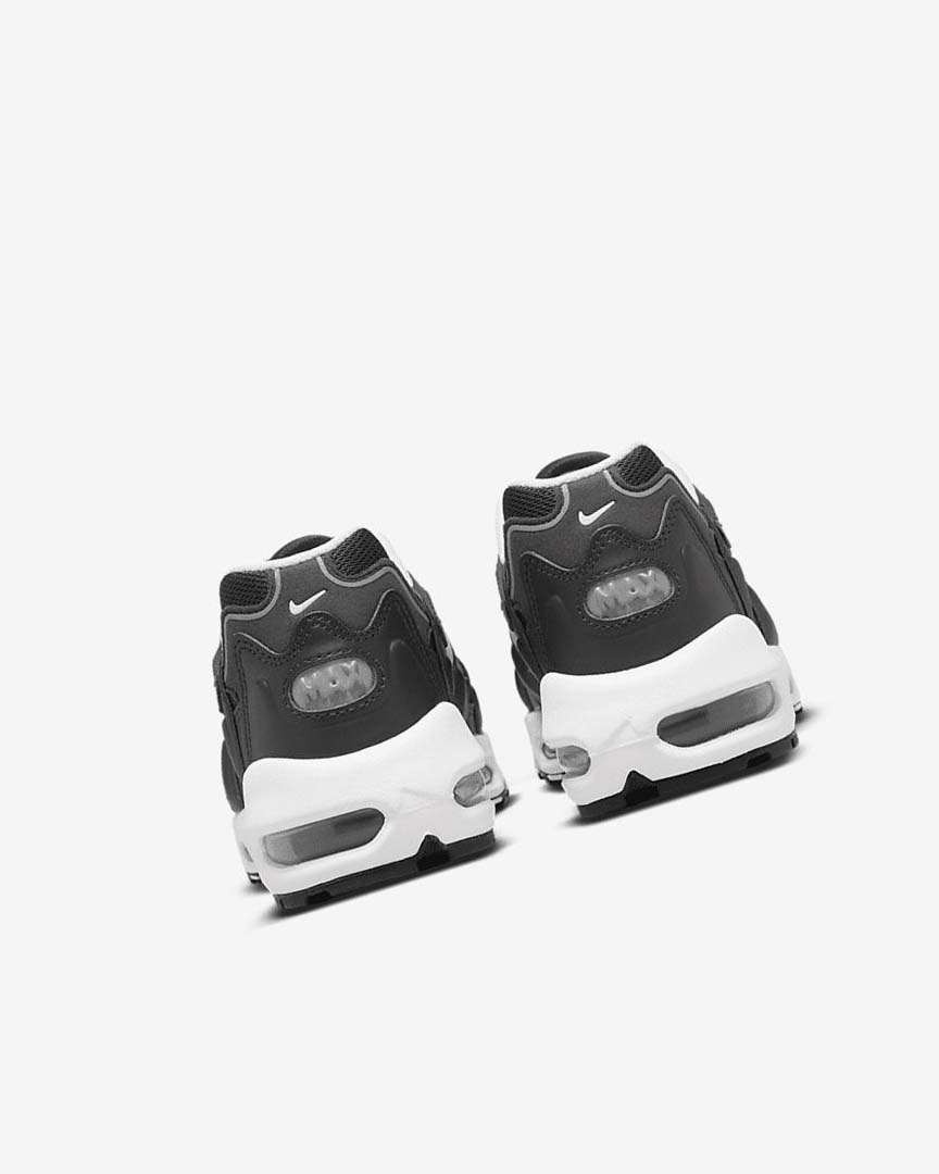 Black / Metal Silver / White Nike Air Max 96 2 Women's Sneakers | CA_5114