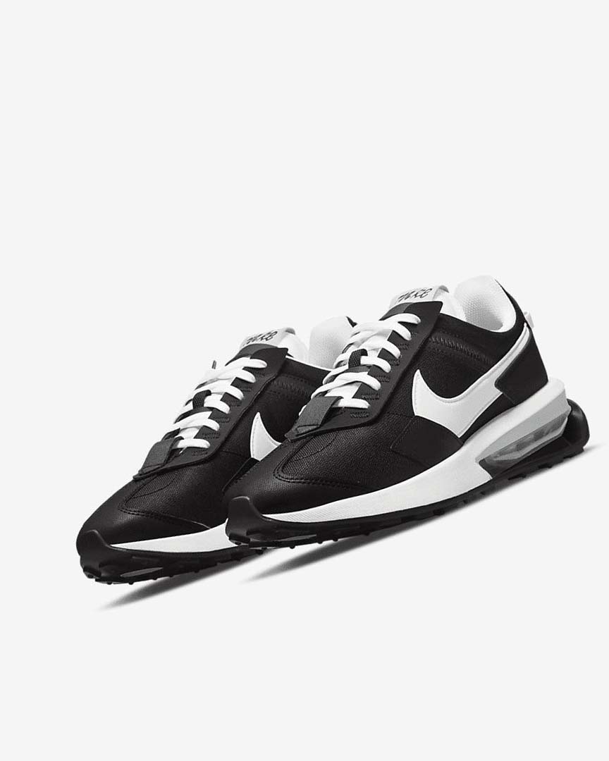 Black / Metal Silver / White Nike Air Max Pre-Day Women's Sneakers | CA_5305