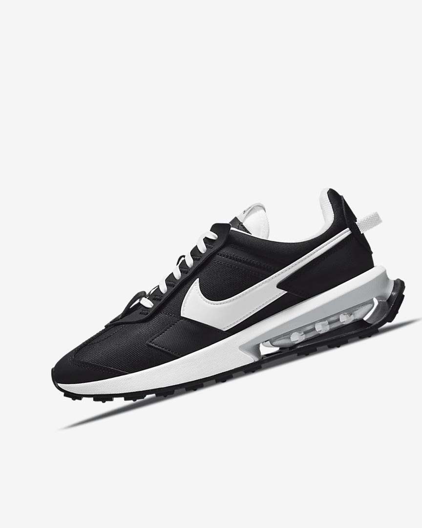 Black / Metal Silver / White Nike Air Max Pre-Day Women\'s Sneakers | CA_5305
